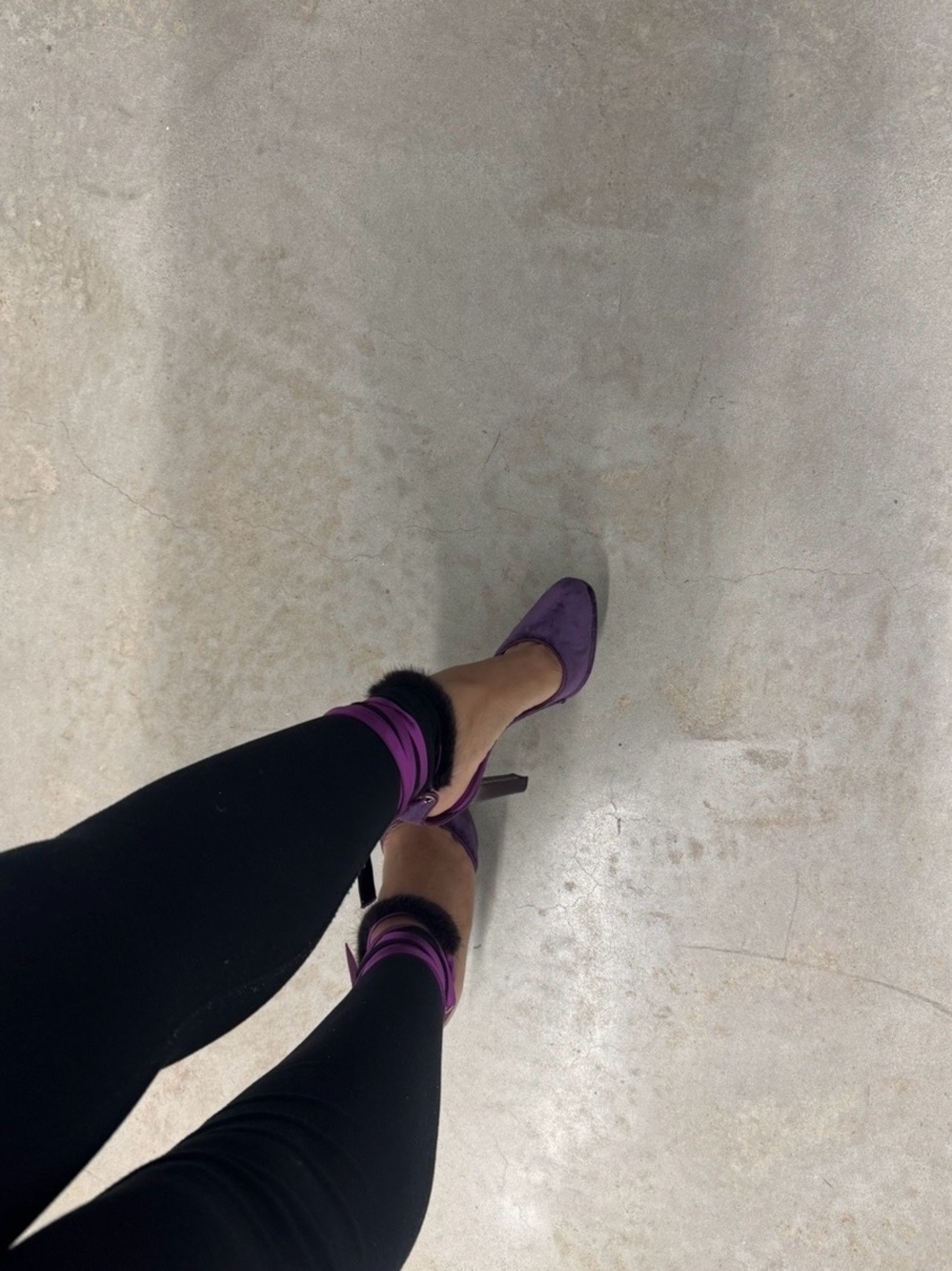 Gucci Purple Velvet Women's Heels